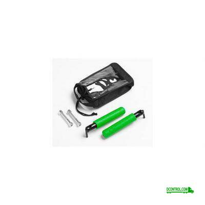 Grabarsusa Grabarsusa Bootbars With Green Grips - 1021G