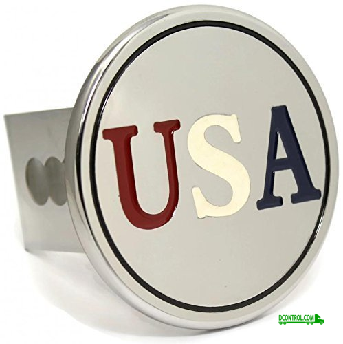 Automotive Gold Chrome USA Stainless Steel Hitch Plug