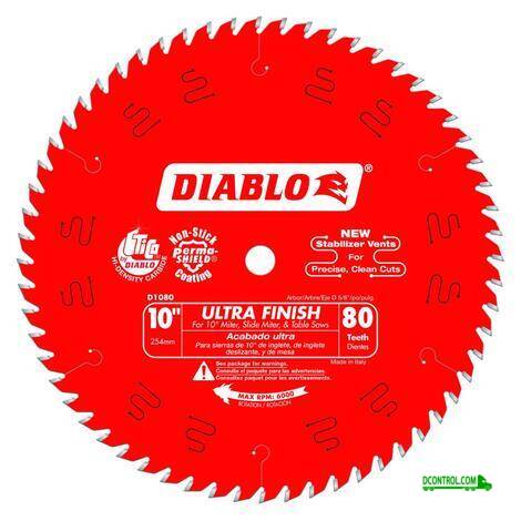 Diablo Diablo 10 IN X 80 Tooth Ultra Finish SAW Blade