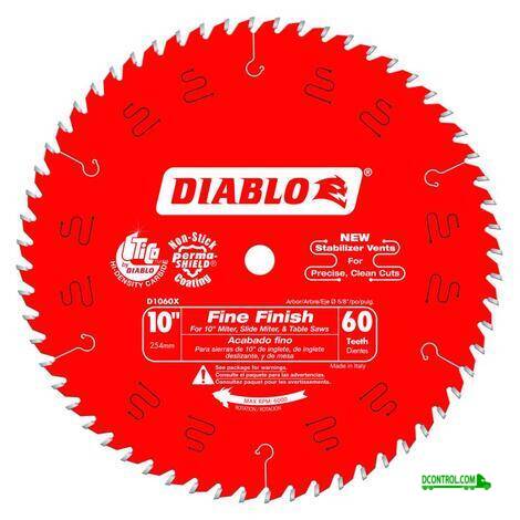 Diablo Diablo 10 IN X 60 Tooth Fine Finish SAW Blade