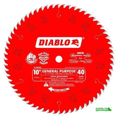 Diablo Diablo 10 IN X 40 Tooth General Purpose SAW Blade