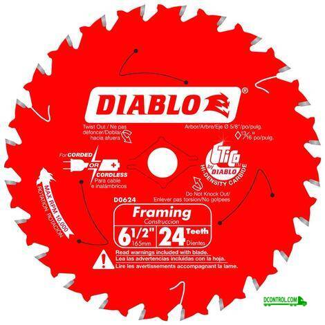 Diablo Diablo 6-1/2 IN X 24 Tooth Framing Trim SAW Blade