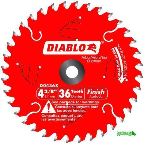 Diablo Diablo 4-3/8 IN X 36 Tooth Finish Trim SAW Blade