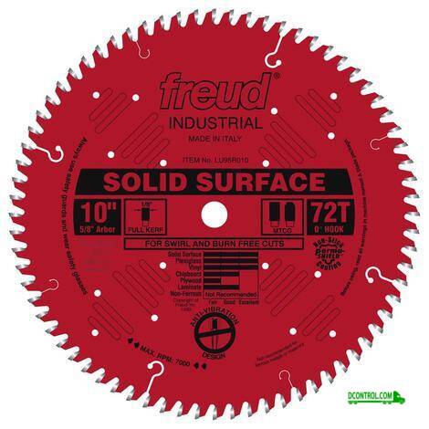 Freud 10 IN. X 72T Solid Surface Blade