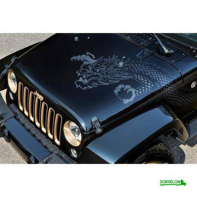Jeep Hood Dragon Decal (silver) - 5PC92HA9AA